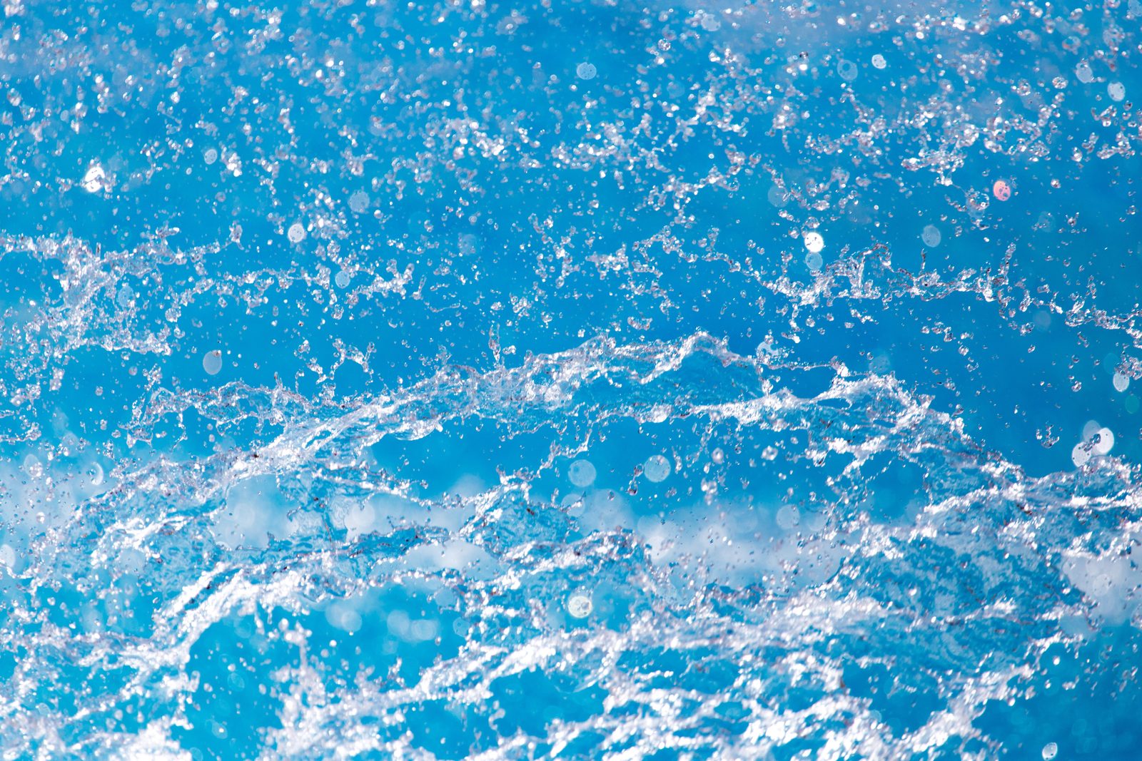 Splash of clear pool water